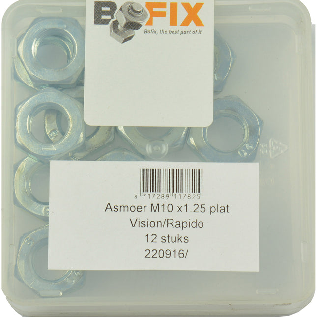 Bofix asmoer M10x1.25 plat Vision/Rapido/E-Bike (12st)