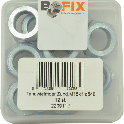 Bofix tandwielmoer M15x1 Zundapp (12st)
