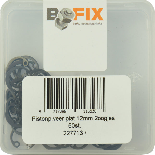 Bofix 227713 Pistonpenveer 12mm plat m/2-oogjes p/50