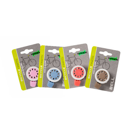 Widek bel Bling-Bling op kaart wit en pastelkleur assorti