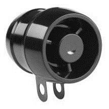 Bumm Electr. hoorn 6-36V zw 2W Univ-button chrom bracket