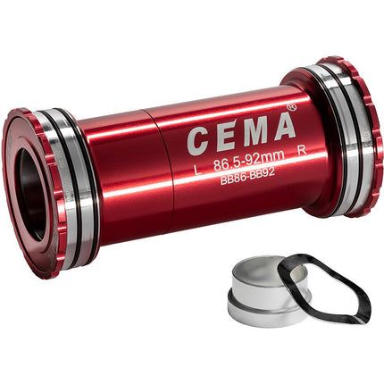 CEMA Boîtier de pédalier BB86-BB92 Int. SRAM GXP-Céramique-Rouge