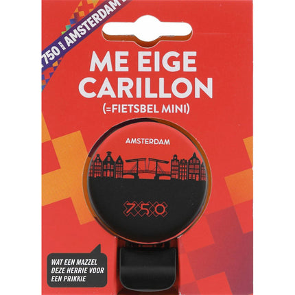 Amsterdam 750 bel Me Eige Carillon met silhouet Mokum