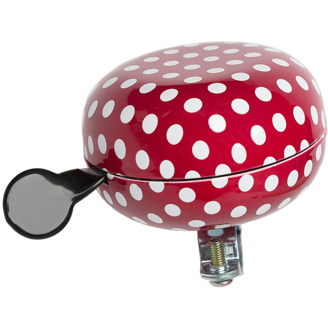 New Looxs Ding Dong bell 80mm Polka Dot red