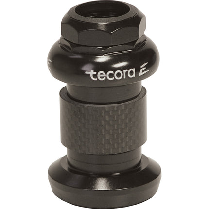 Tecora E balhoofdstel staal 1" draad zwart