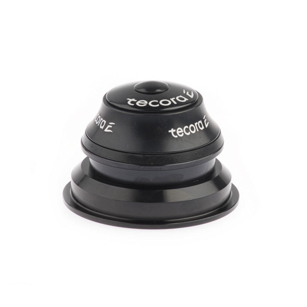 Tecora E balhoofdstel 1⅛-1½" semi-geintegreerd 15mm alu zw.