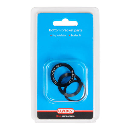 Kit d'adaptation boîtier de pédalier Elvedes GXP 24->22 mm 2018080