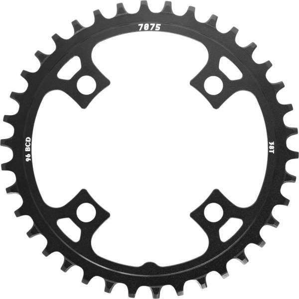 SunRace kettingblad 38T legering, BCD 96