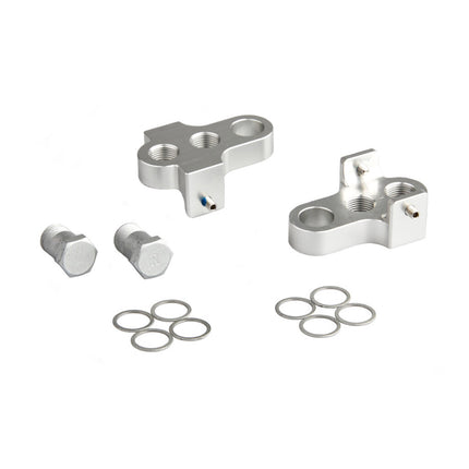 Mirage crank shorteners with stainless steel bolts aluminum T6 silver