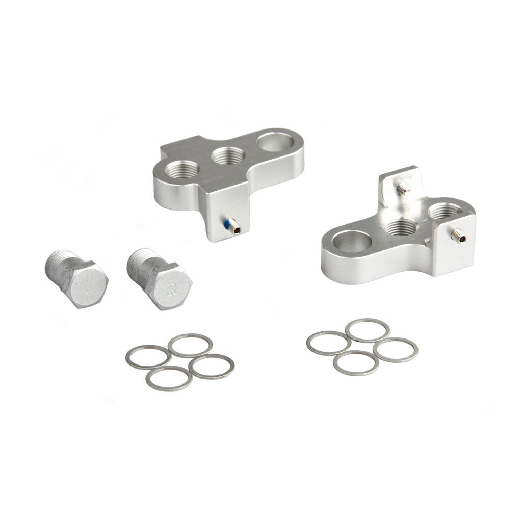 Mirage crankverkorters met RVS bouten aluminium T6 zilver