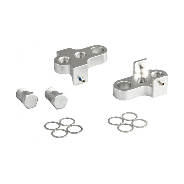 Mirage crankverkorters met RVS bouten aluminium T6 zilver