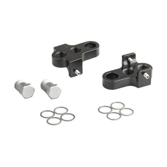 Mirage crankverkorters met RVS bouten aluminium T6 zwart