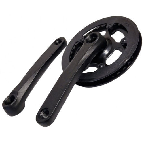 Lasco crankset 32t 155mm dubbele beschermrand zwart