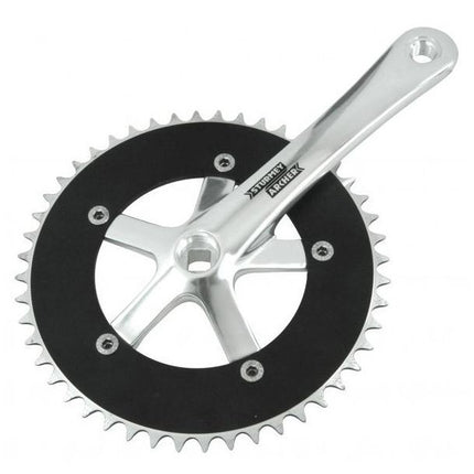 Pédalier Sturmey Archer argent 1/8" 48T 170mm FCT28 (SA)