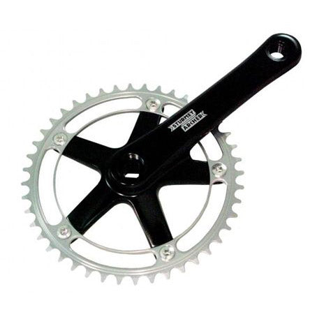 Sturmey Archer crankstel 46T zwart/zilver 170mm FCT66 (SA)