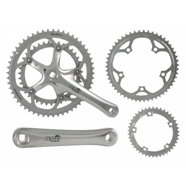 SunRace crankstel 170mm 39-53 m/extra blad 52/42T  FCR8183AS