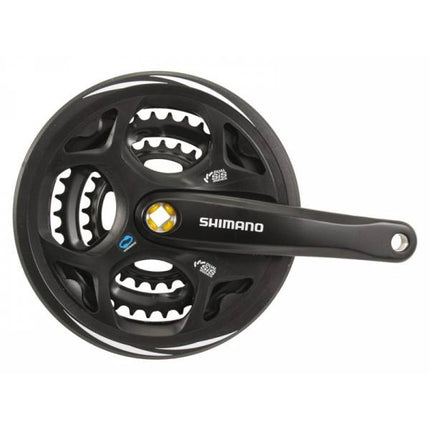 Shimano crankstel Altus M311 48-38-28T 175mm +CG KK Zwart
