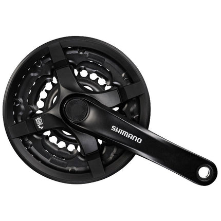 Pédalier Shimano Tourney CG triple 24-34-42 175mm noir -4mm