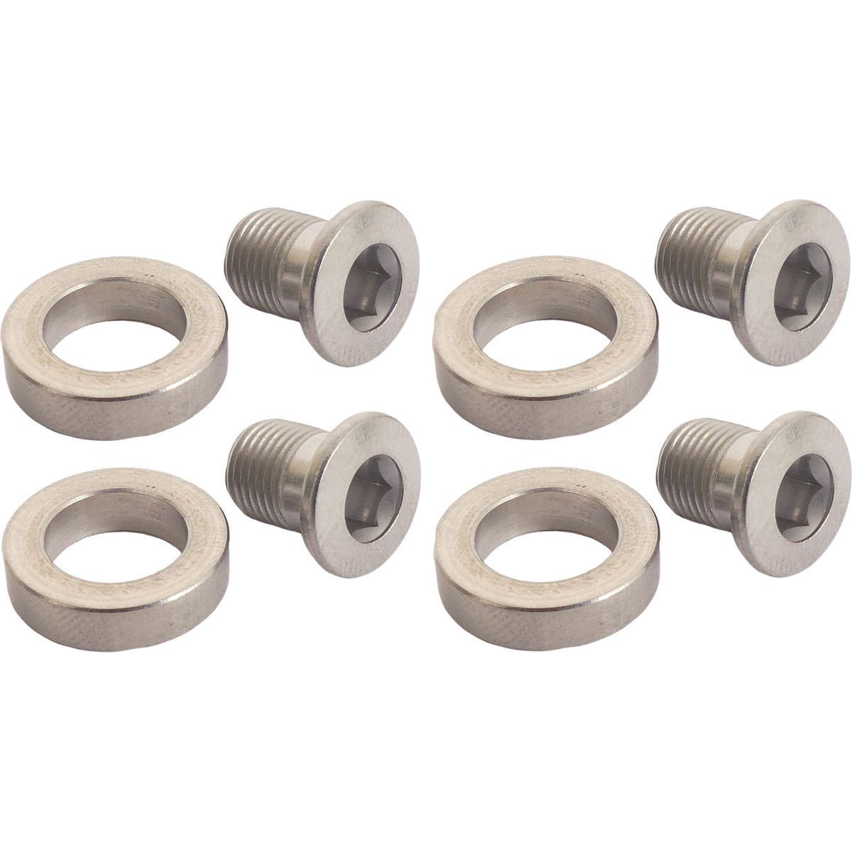 Shimano geleideplaat binnen &  spacer 4 stuks FC-4703
