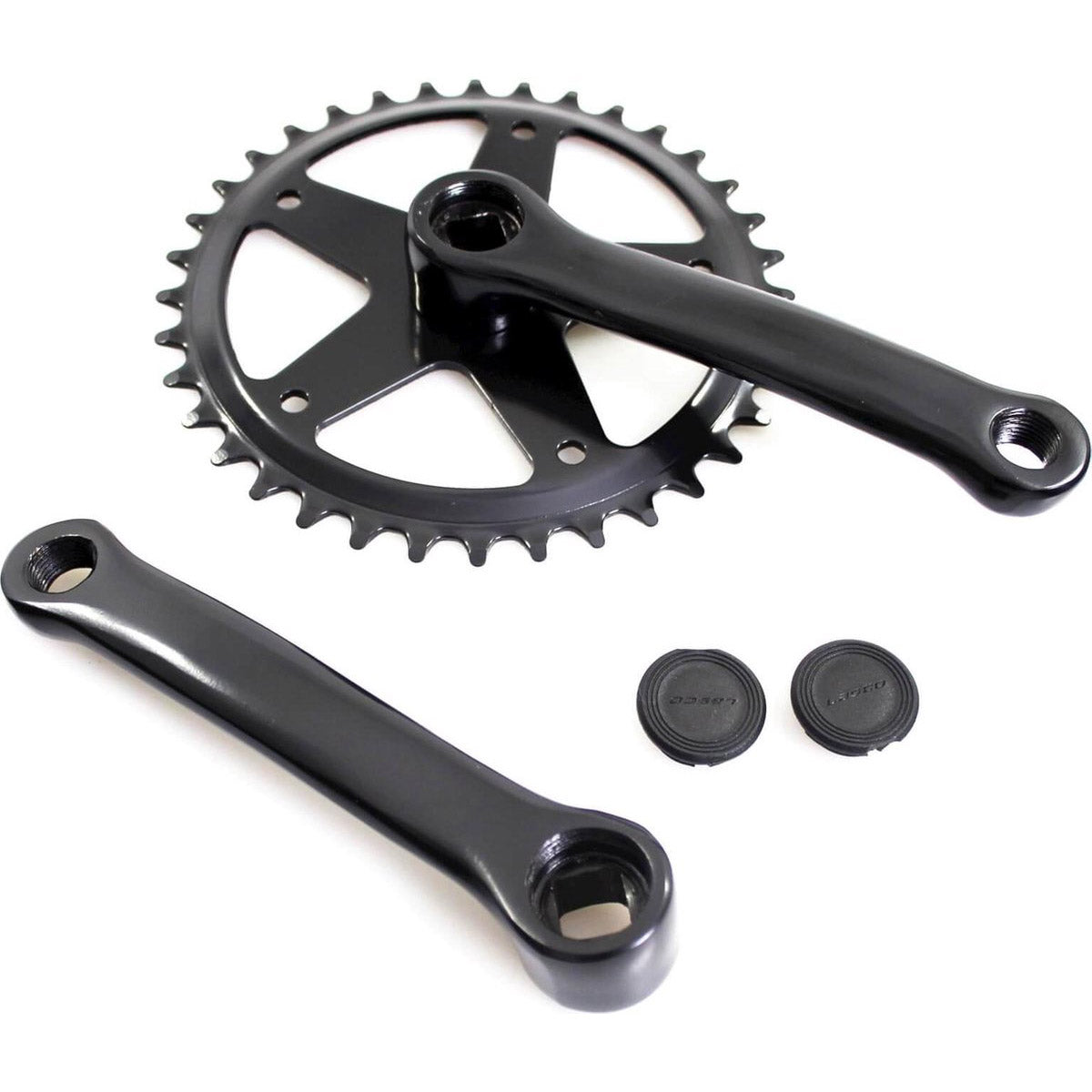 Crankstel 36T zwart 127mm