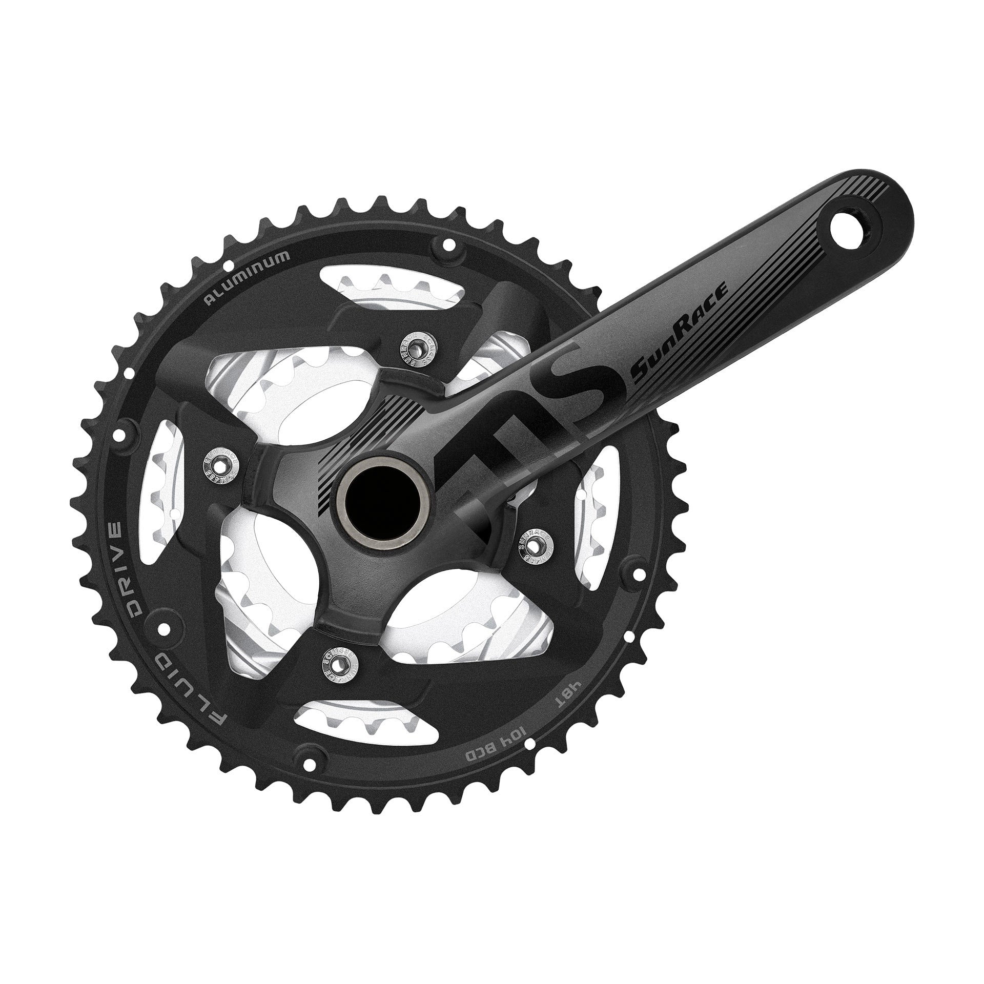 SunRace crankstel FCMS50 22-30-40 175mm m/CG+BB-set