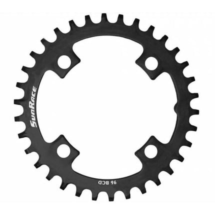 SunRace kettingblad 32T staal zwart, BCD 96
