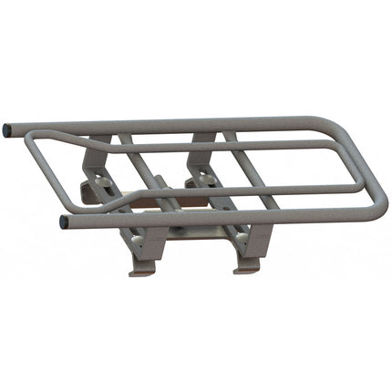 Steco universal mounting carrier for E-bikes, silver