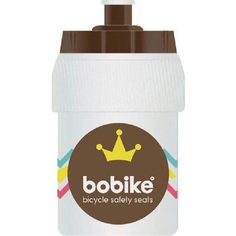 Bobike water bottle 350ml for children white/brown