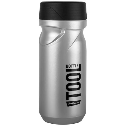 Polisport Tool Bottle 600ml zilver met zwarte opdruk