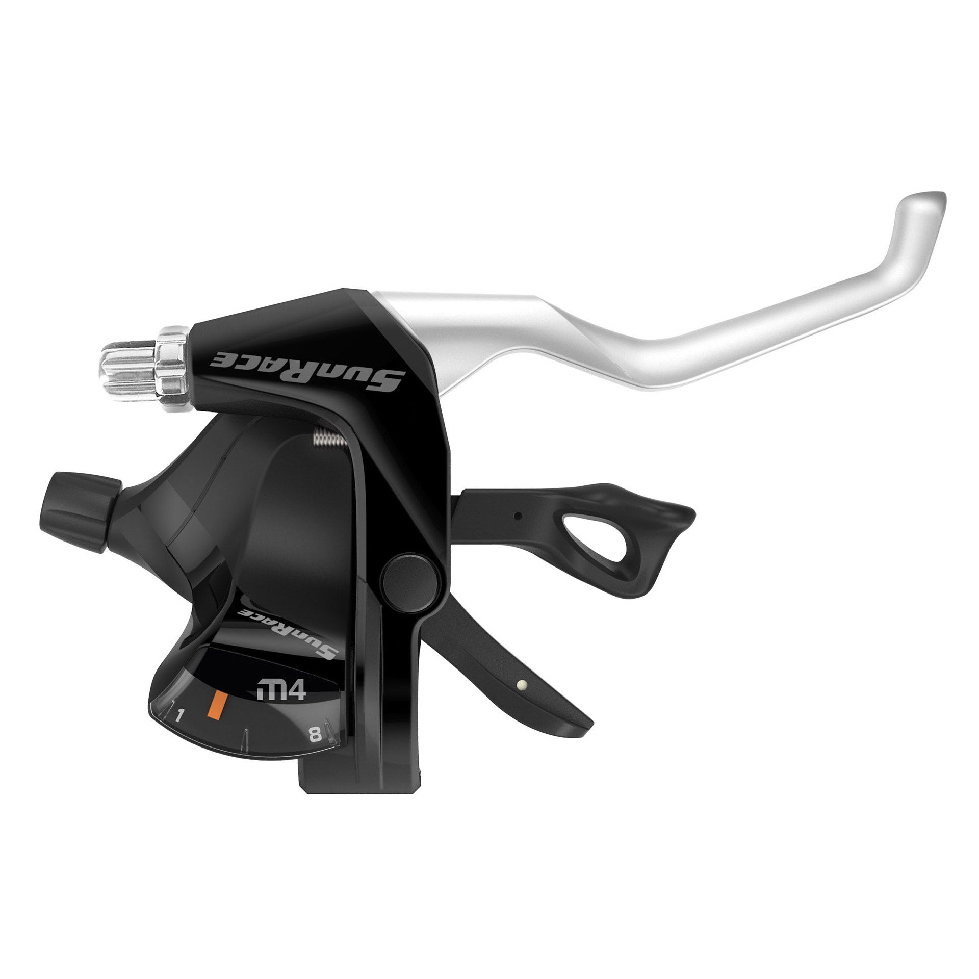Sunrace stuurverstellers 3v/7v met remgreep zwart/zilver