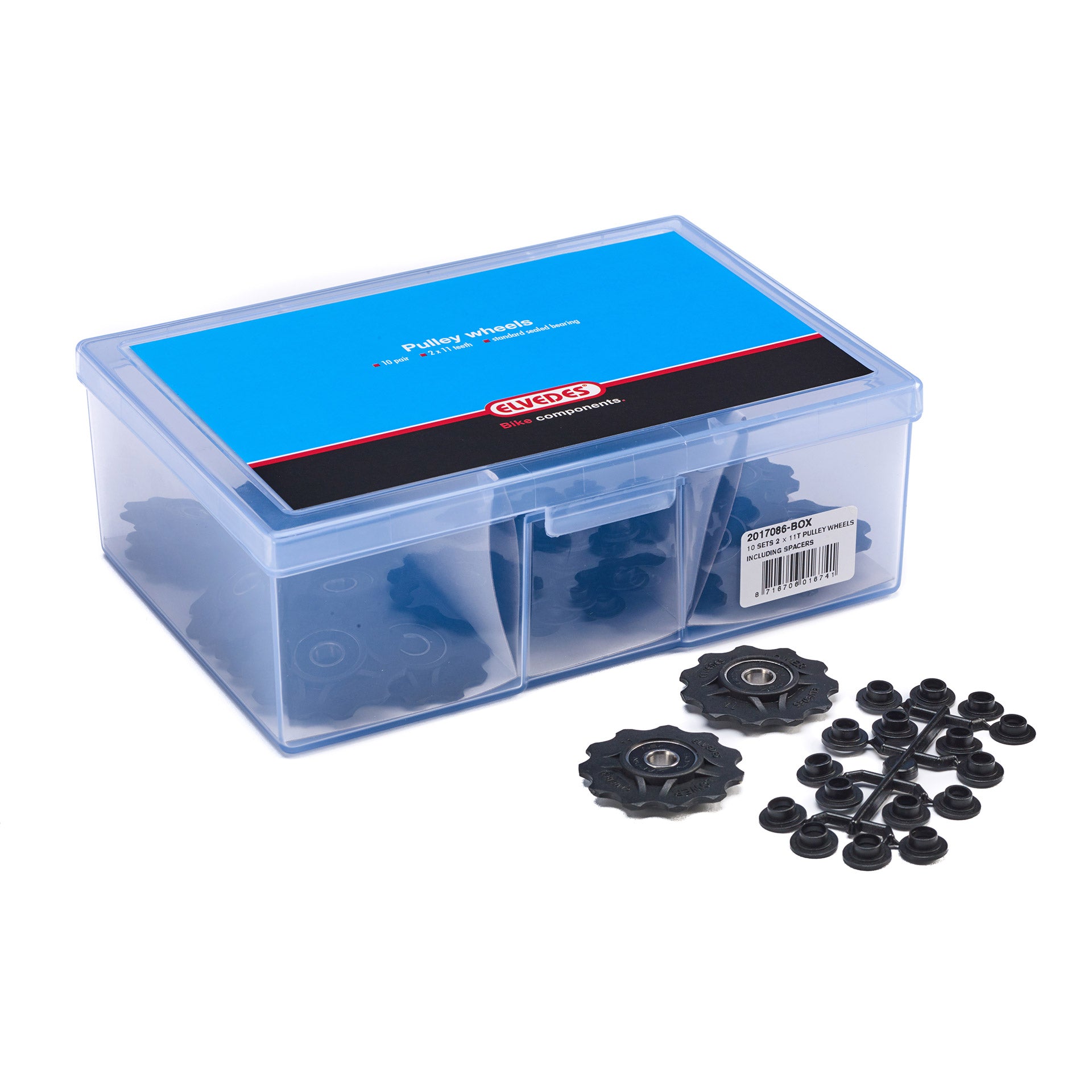 Elvedes derailleurwieltjes 2x11T sealed (10st)