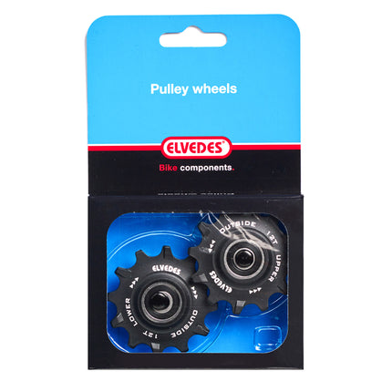 Elvedes derailleurwieltjes RVS 12T 11V sealed narrow/wide