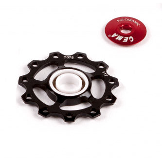 CEMA derailleurwieltjes keram. Shimano 10/11v alu zw