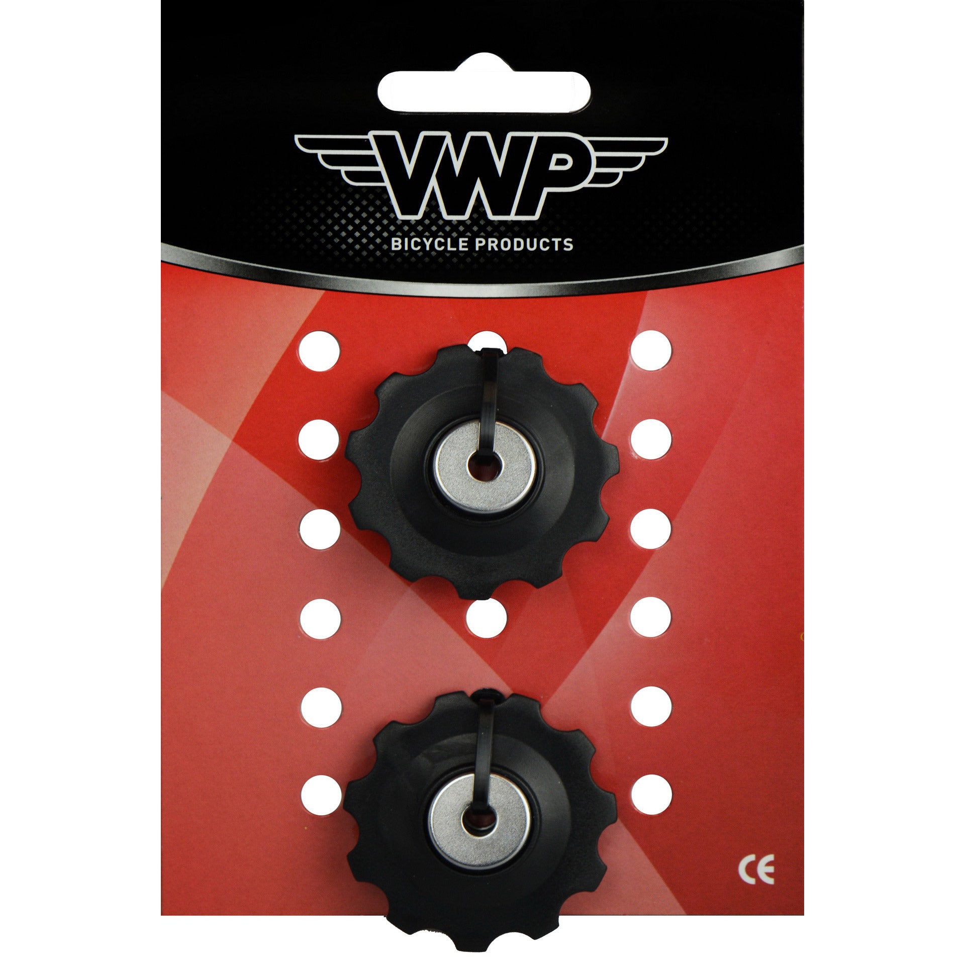 VWP derailleurwieltjes 11t 7-9v zwart (set)