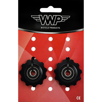 VWP Set derailleurwieltjes  11t. PUL-110 Chromo lagers