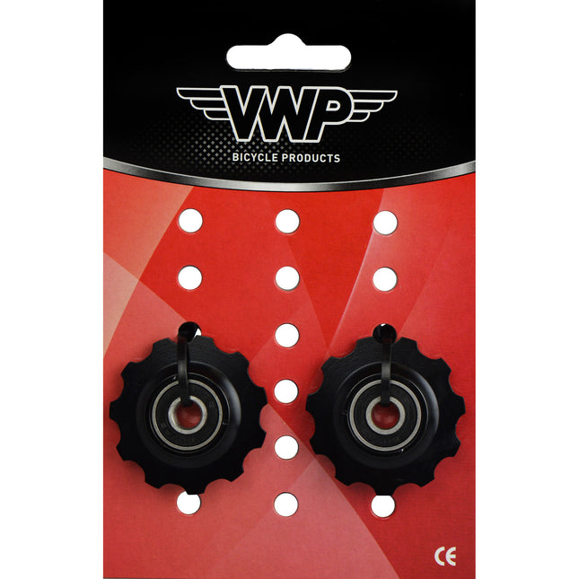 VWP Set derailleurwieltjes  11t. PUL-110 Chromo lagers