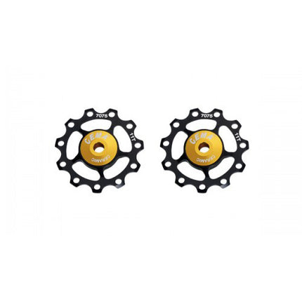CEMA derailleurwieltjes keramisch 9/10/11v alu zwart