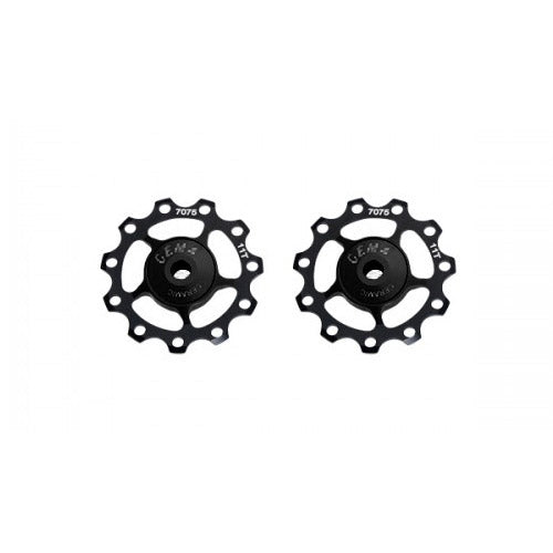CEMA derailleurwieltjes RVS 9/10/11V alu zwart