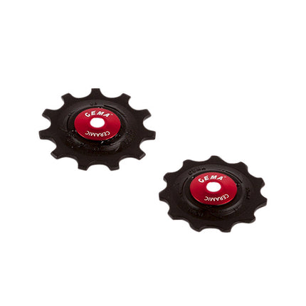 CEMA derailleur pulleys ceramic 9/10/11V PVC black