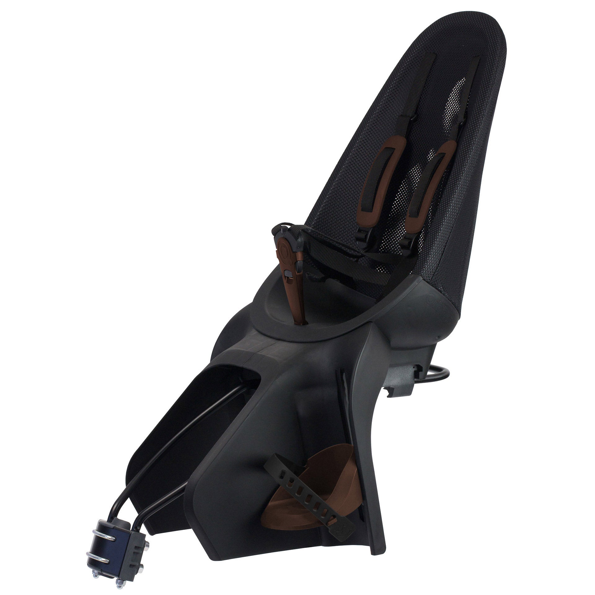 Qibbel achterzitje Air frame zwart/bruin