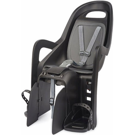 Porte-bébé arrière Polisport Duo Groovy maxi CFS pour porte-bagages noir/gris