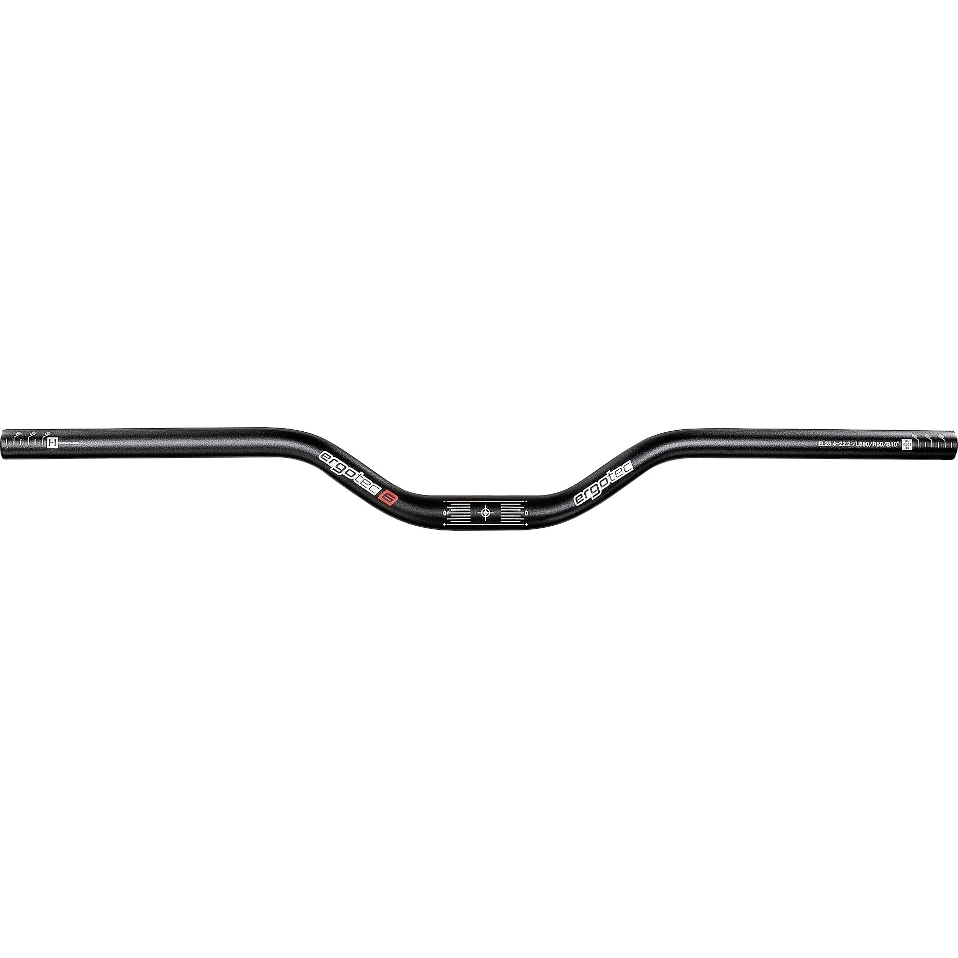 Ergotec stuur Riser 31,8 780mm 12° zwart
