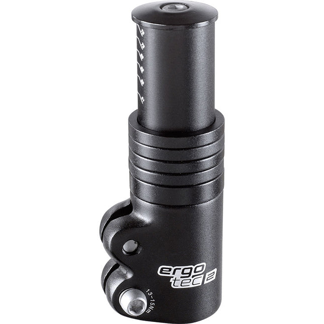 Ergotec Stuurpen adapter 3 Ahead 28.6, 117 mm zwart