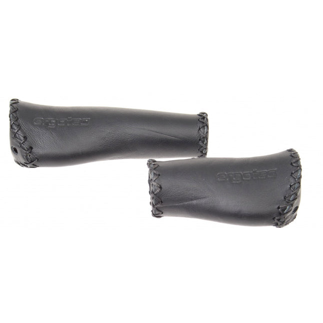 Jeu de poignées Ergotec Monaco 135/92 cuir noir