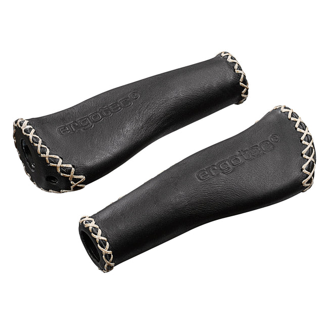 Ergotec poignées Monaco cuir 135/135mm noir