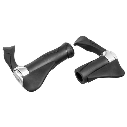 Ergotec MF2 handlebar set, adjustable bar ends, 130/87mm, black/chrome