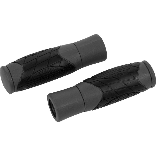 Ergotec handvatset Diego 125-92/125-92mm zwart/grijs