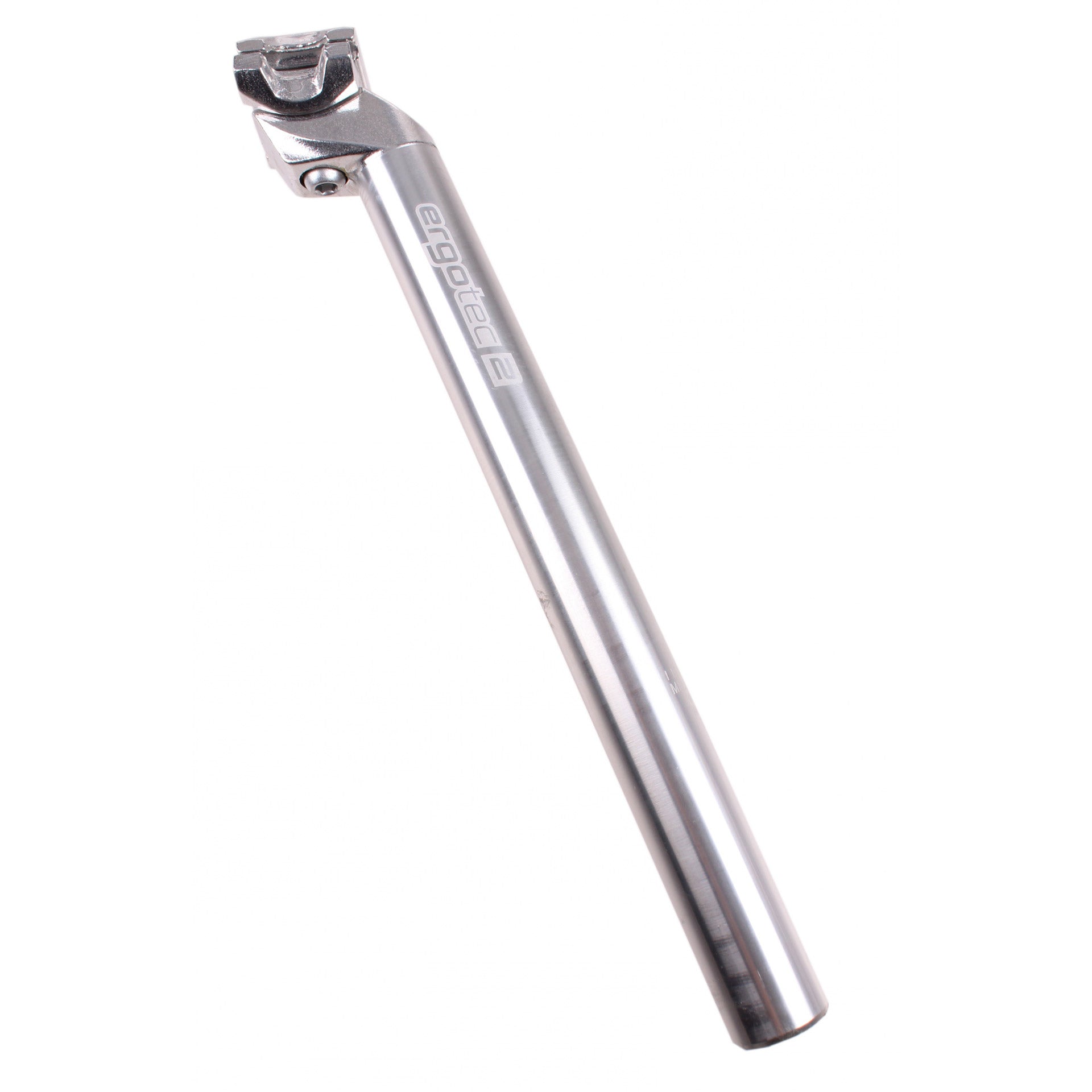 Ergotec zadelpen Alu. zilver  31.2 setback 18mm