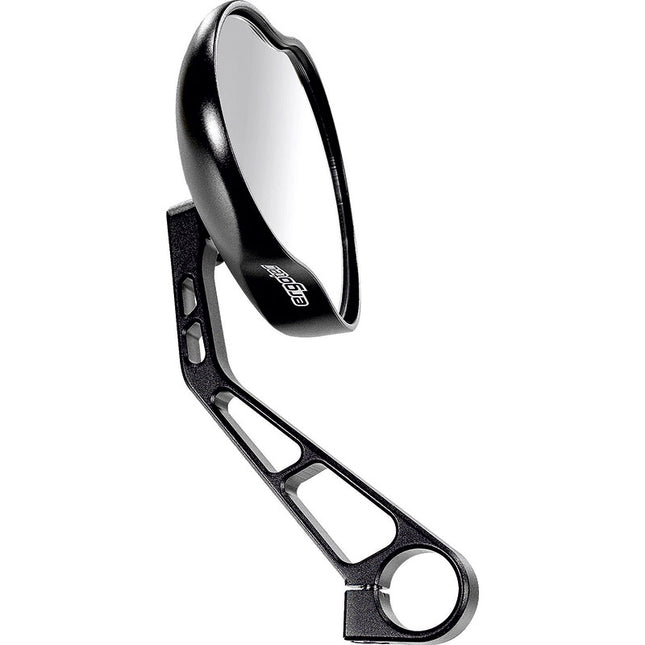 Ergotec spiegel M-99 groot kort aluminium zwart