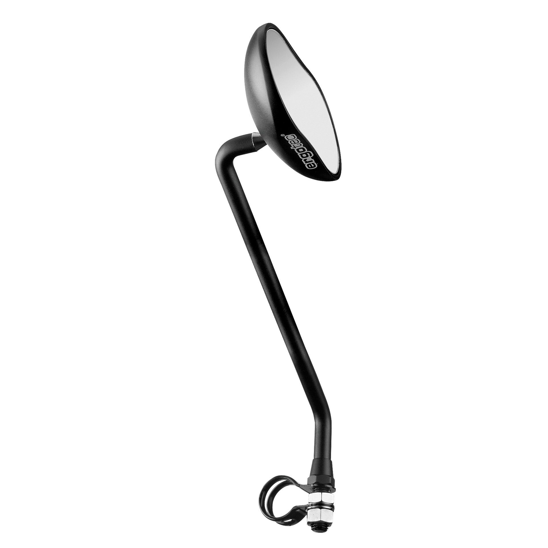Ergotec Spiegel Klein M-88L Lang Aluminium zwart
